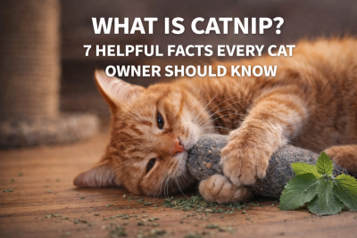 cat playing with catnip toy
