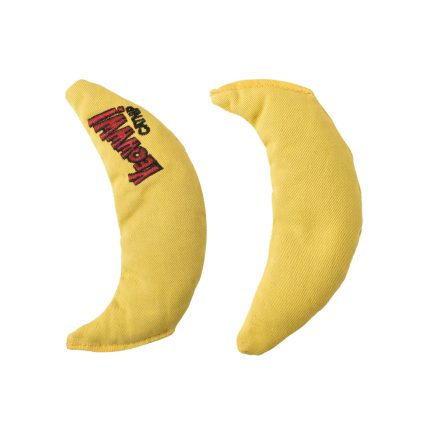 Banana shaped catnip toy made of canvas material for cats, bite resistant interactive toy to relieve stress and boredom
