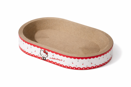 red edge cardboard cat scratcher bed for cats