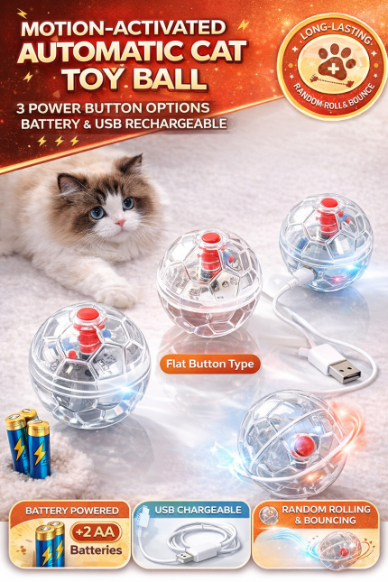 automatic cat toy ball interactive smart moving cat toy for indoor cats