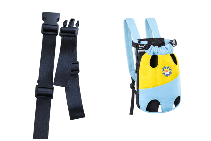 blue white pet carrier backpack for small dogs and cats