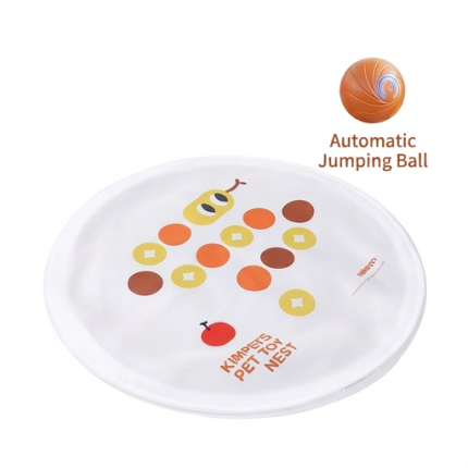 automatic cat toy mat with moving ball for indoor cats