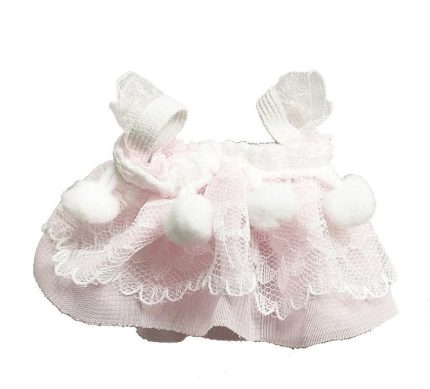 Pink lace hamster dress small pet skirt outfit for guinea pig hamster soft cute clothes