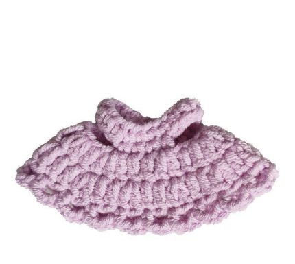 Purple knitted hamster dress small pet outfit for guinea pig hamster soft warm clothing